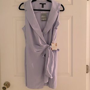 Sleeveless wrap minidress- Lavender